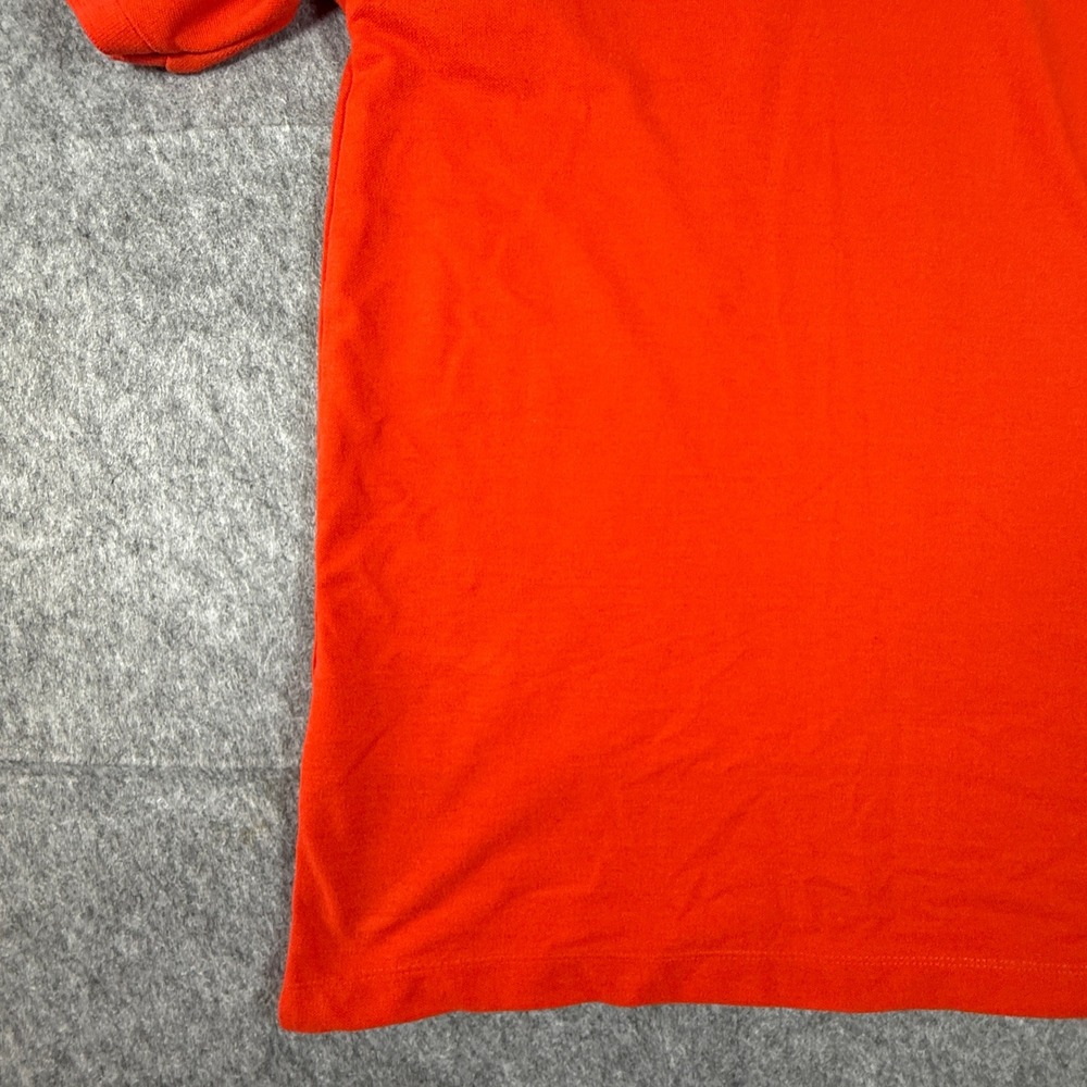 Lacoste Polo Shirt Mens 6 Orange Short Sleeve Cotton Pique Classic Logo - Picture 4 of 8